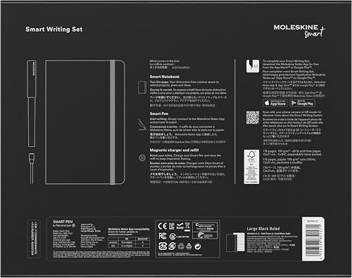 Moleskine Smart Writing Set – Black Smart Notebook & Digital Pen