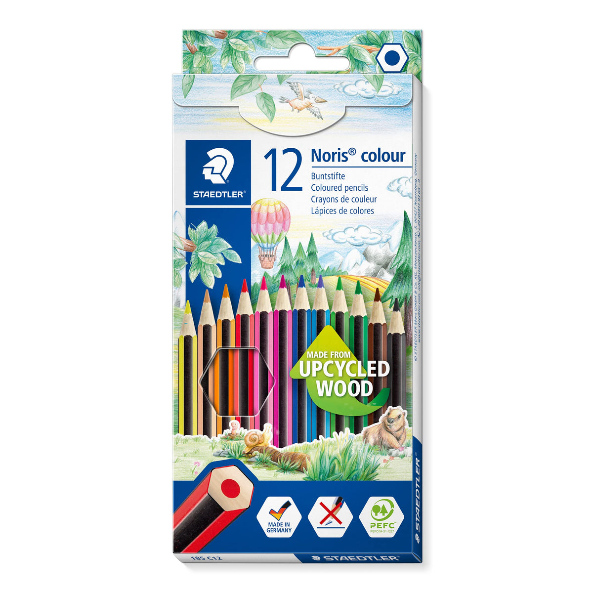 Staedtler Noris Colour 185 C12 – 12-Colour Assorted Pencil Set