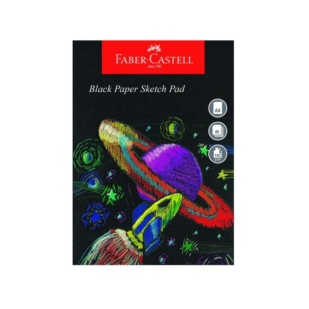 Faber-Castell Black Sketch Pad A4 – Heavyweight Drawing Pape