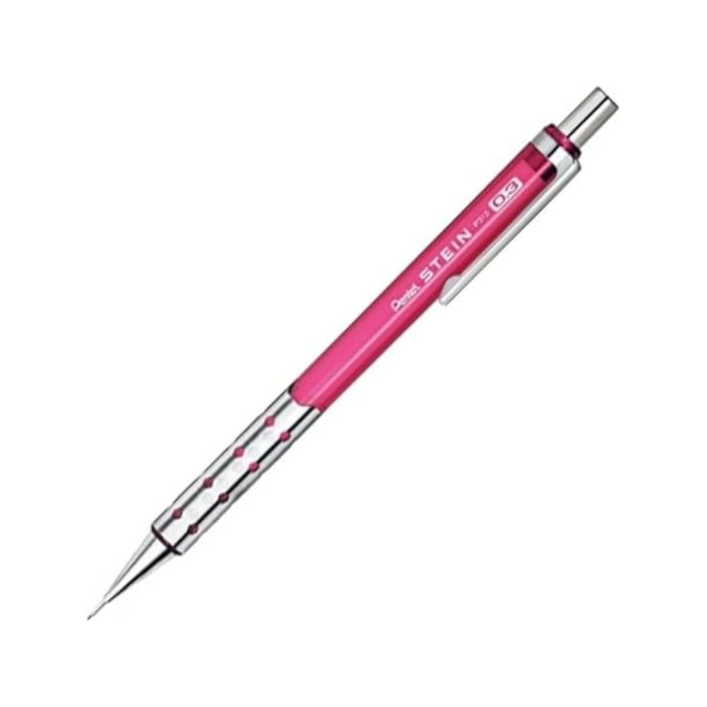 Pentel Ain P313-CP 0.3 mm Mechanical Pencil – Clear Pink Precision Barrel
