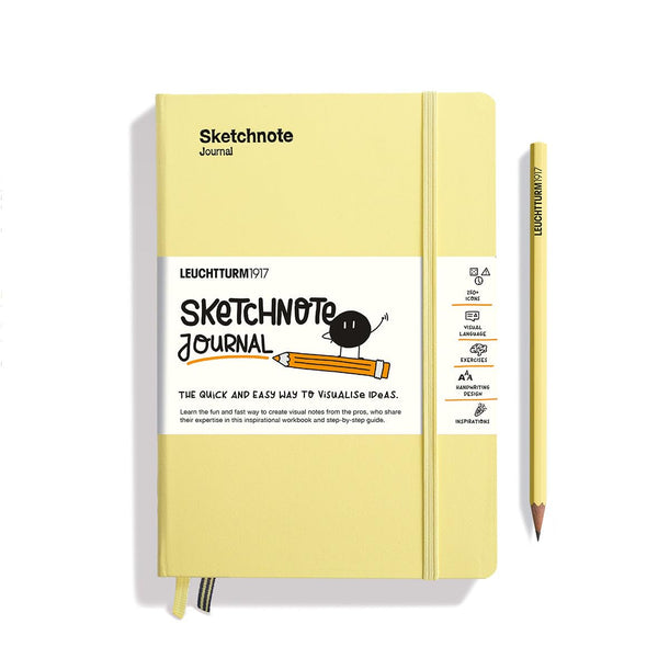 Leuchtturm1917 Sketchnote Journal A5 – Vanilla Hardcover, 186 Pages