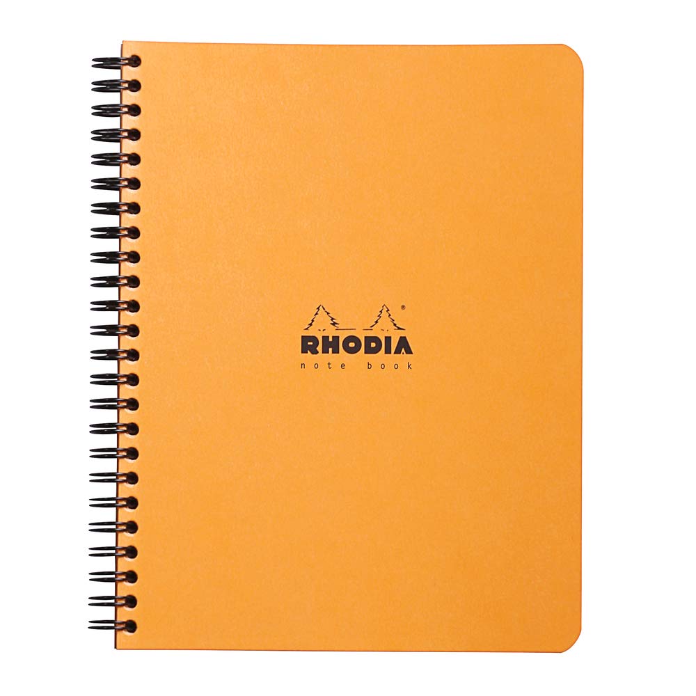 Rhodia Spiral Notebook 193448C – A5+ Dot Grid, 160 Detachable Pages, Orange