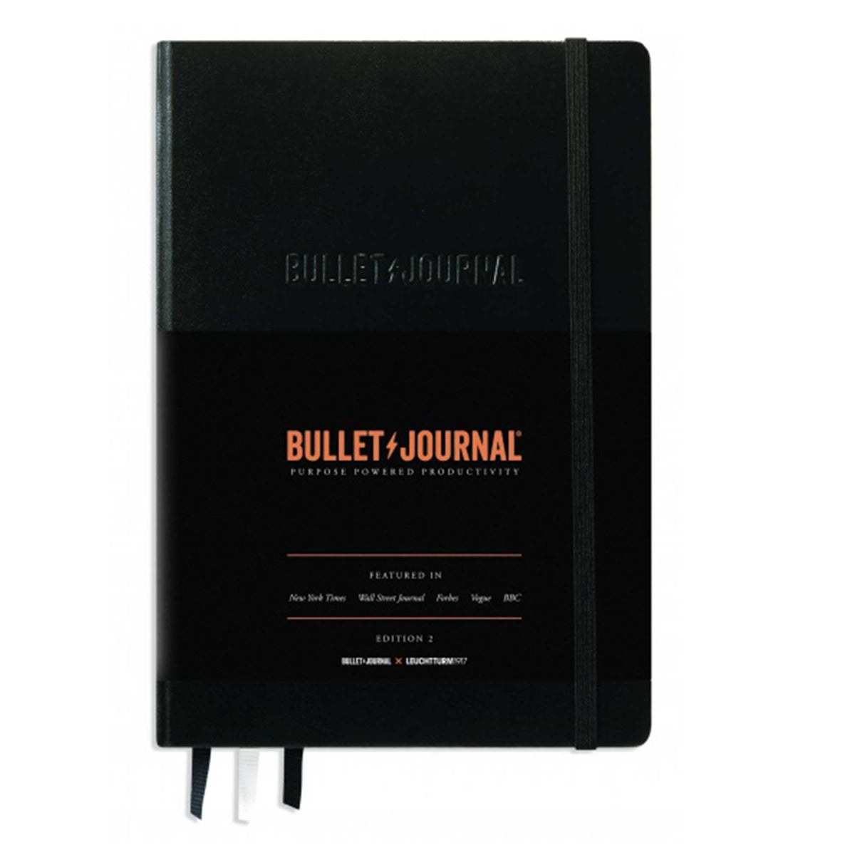 Leuchtturm1917 Bullet Journal Edition 2 – A5 Black, 120 gsm Dotted