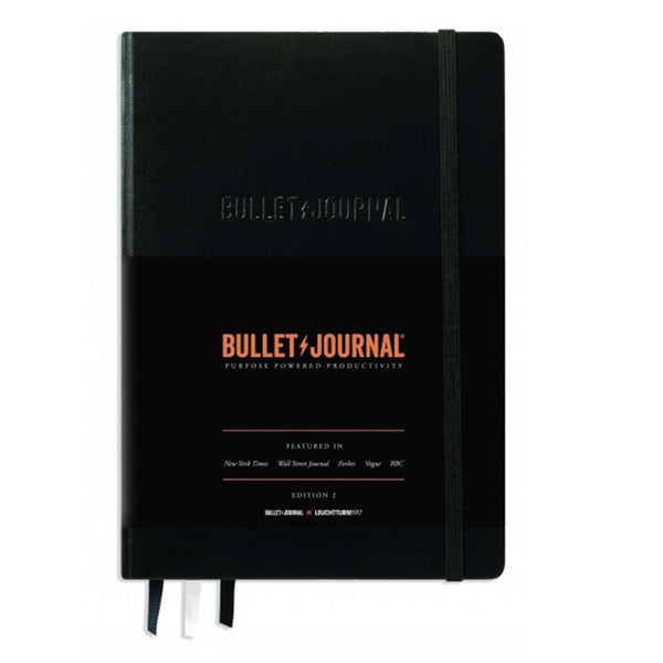 Leuchtturm1917 Bullet Journal Edition 2 – A5 Black, 120 gsm Dotted