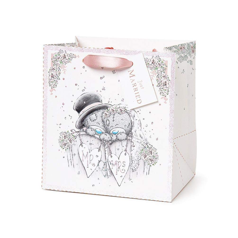 Me to You Tatty Teddy “Just Married” Wedding Gift Bag – Large White Design