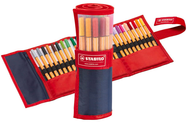 STABILO point 88 FineLiner 0.4 mm – Rollerset of 25 Assorted Colours