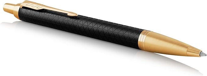 Parker IM Rollerball Pen – Black Lacquer with Gold Trim