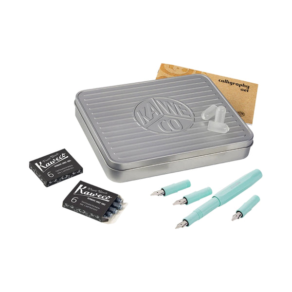 Kaweco Calligraphy Set Deluxe – Mint Fountain Pen & 4 Nibs