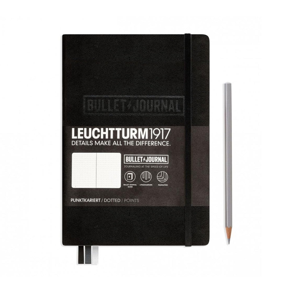 Leuchtturm1917 346703 Bullet Edition Journal – A5 Black, Dotted 240-Page