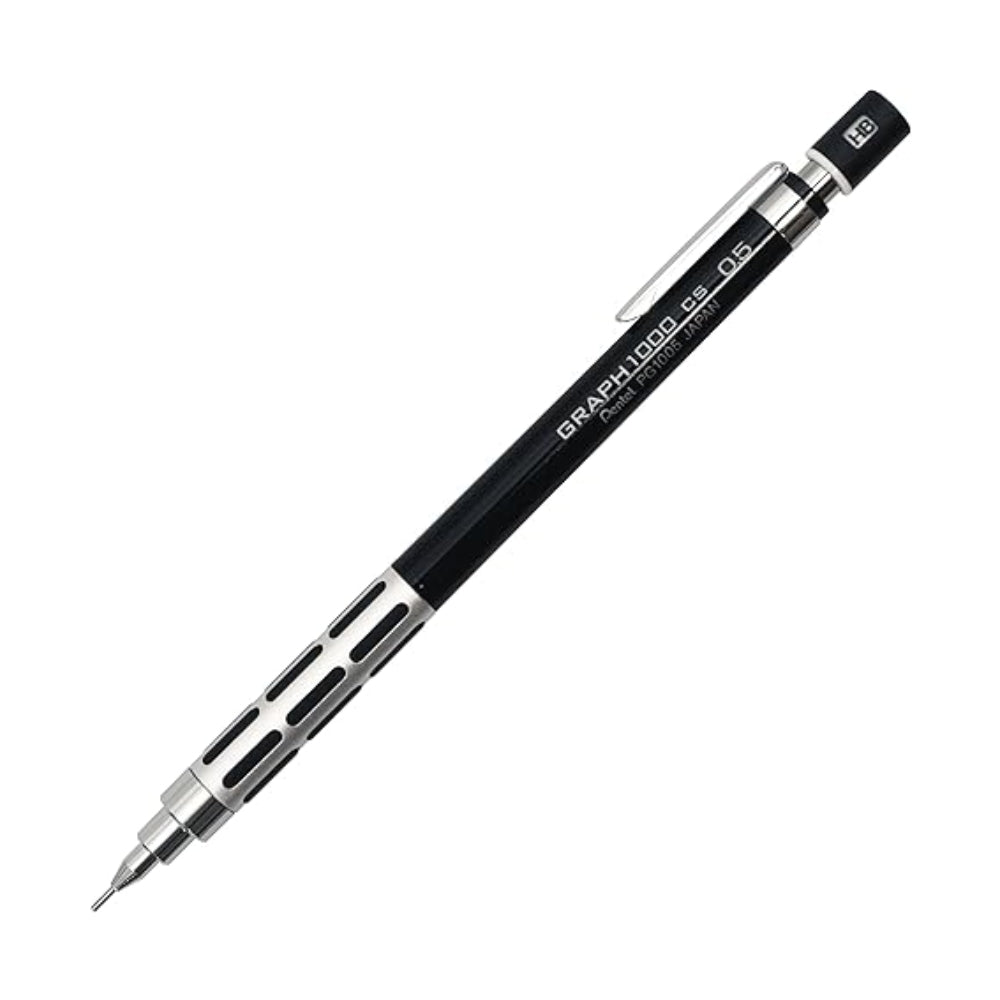 Pentel Graph 1000 CS 0.5 mm Precision Drafting Pencil Black— Luxury Japanese Mechanical Pencil