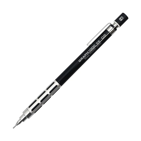 Pentel Graph 1000 CS 0.5 mm Precision Drafting Pencil Black— Luxury Japanese Mechanical Pencil