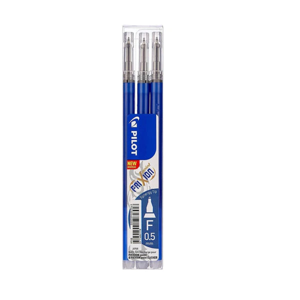 Pilot Frixion 0.5 mm Rollerball Refills – Blue Erasable Ink
