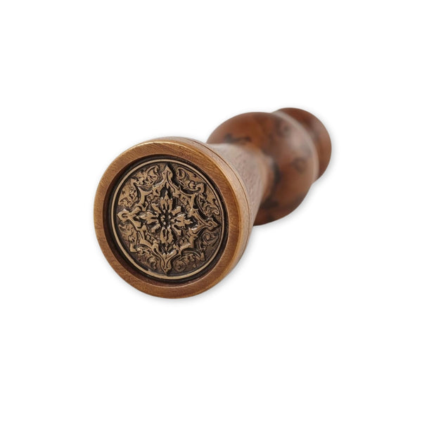 VRD Wax Seal Stamp with Handle – Engraved Heritage Design for Elegant Invitations & Stationery