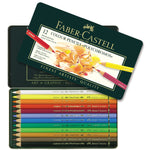 Faber-Castell Polychromos FC110012 Artists’ Colour Pencils – Tin of 12